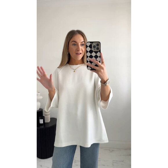 FREE PEOPLE x We The Free Joah Tee in White Size X-Large - Picture 1 of 6